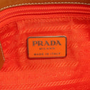 PRADA Shoulder Bag Nylon Orange Auth 115729-19