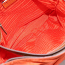 PRADA Shoulder Bag Nylon Orange Auth 115729-22