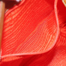 PRADA Shoulder Bag Nylon Orange Auth 115729-23