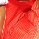 PRADA Shoulder Bag Nylon Orange Auth 115729-24
