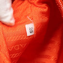 PRADA Shoulder Bag Nylon Orange Auth 115729-12