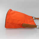 PRADA Shoulder Bag Nylon Orange Auth 115729-3