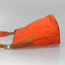PRADA Shoulder Bag Nylon Orange Auth 115729-4