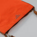 PRADA Shoulder Bag Nylon Orange Auth 115729-6