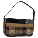 BURBERRY Nova Check Shoulder Bag Canvas Beige Auth 115735-1