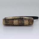 BURBERRY Nova Check Shoulder Bag Canvas Beige Auth 115735-5
