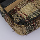 BURBERRY Nova Check Shoulder Bag Canvas Beige Auth 115735-9