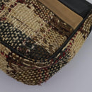 BURBERRY Nova Check Shoulder Bag Canvas Beige Auth 115735-12