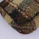 BURBERRY Nova Check Shoulder Bag Canvas Beige Auth 115735-16