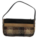 BURBERRY Nova Check Shoulder Bag Canvas Beige Auth 115735-2