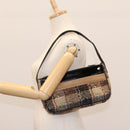 BURBERRY Nova Check Shoulder Bag Canvas Beige Auth 115735-23
