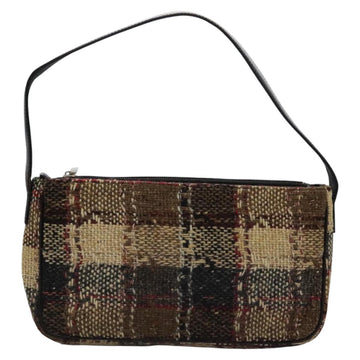 BURBERRY Nova Check Shoulder Bag Canvas Beige Auth 115735 - 0