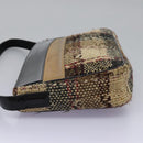 BURBERRY Nova Check Shoulder Bag Canvas Beige Auth 115735-3