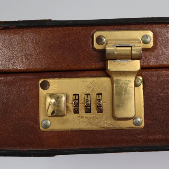 BALLY Trunk Leather Beige Auth 115742