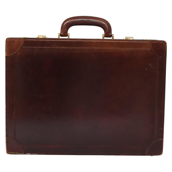 BALLY Trunk Leather Beige Auth 115742