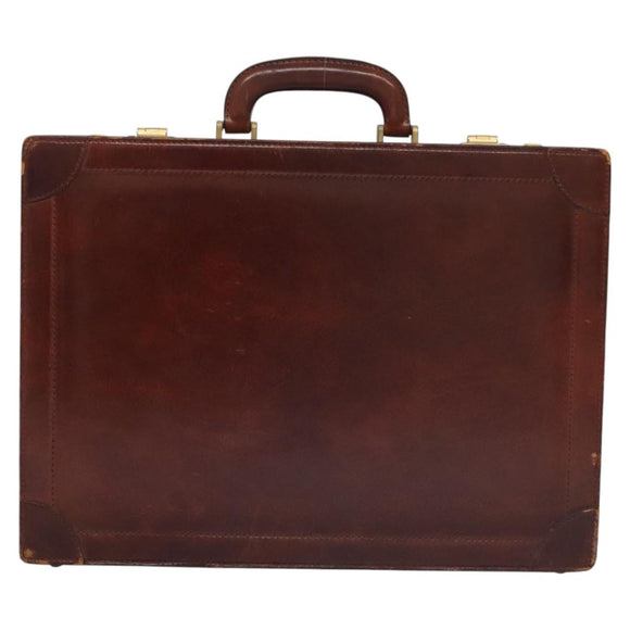 BALLY Trunk Leather Beige Auth 115742