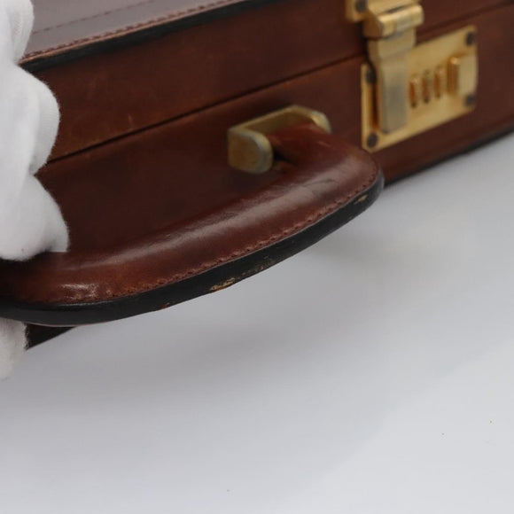 BALLY Trunk Leather Beige Auth 115742