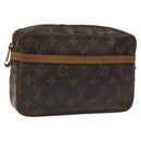 LOUIS VUITTON Monogram Compiegne 23 Clutch Bag M51847 LV Auth 115746-1