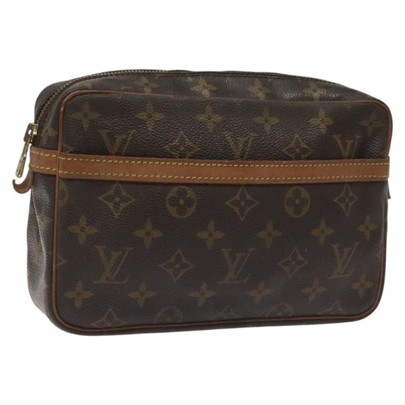 LOUIS VUITTON Monogram Compiegne 23 Clutch Bag M51847 LV Auth 115746