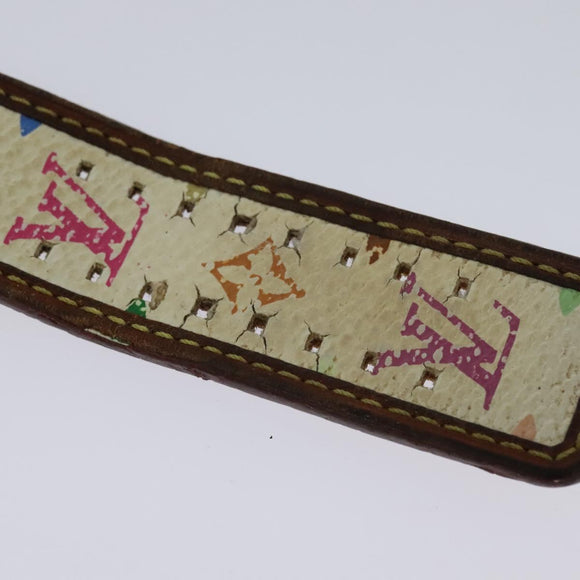 LOUIS VUITTON Monogram Multicolor Watches 109/500 White LV Auth 115748A