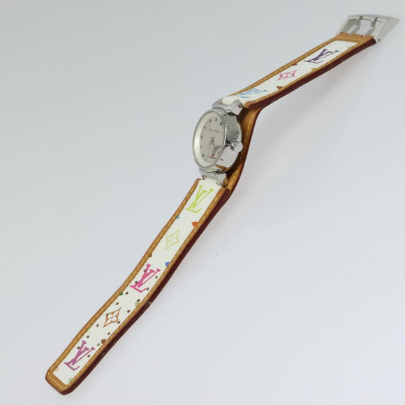 LOUIS VUITTON Monogram Multicolor Watches 109/500 White LV Auth 115748A