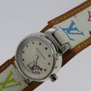 LOUIS VUITTON Monogram Multicolor Watches 109/500 White LV Auth 115748A-7