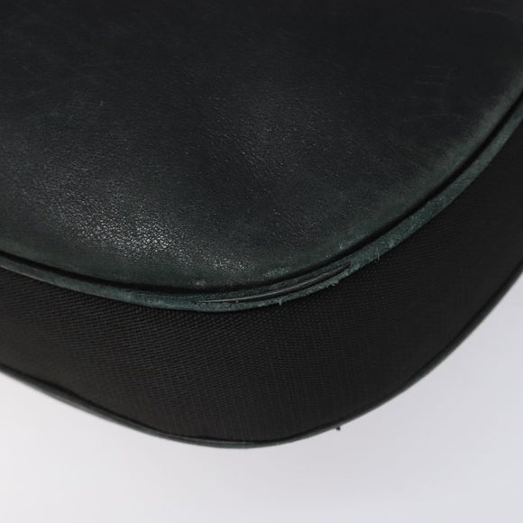 GUCCI Shoulder Bag Leather Black Silver 001 3315 Auth 115752