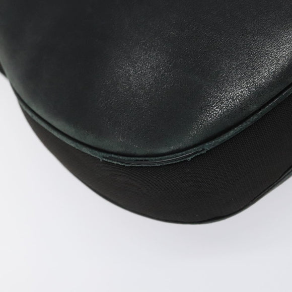 GUCCI Shoulder Bag Leather Black Silver 001 3315 Auth 115752