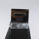 GUCCI Shoulder Bag Leather Black Silver 001 3315 Auth 115752-18
