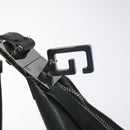 GUCCI Shoulder Bag Leather Black Silver 001 3315 Auth 115752-10