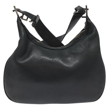GUCCI Shoulder Bag Leather Black Silver 001 3315 Auth 115752 - 0
