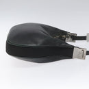 GUCCI Shoulder Bag Leather Black Silver 001 3315 Auth 115752-3