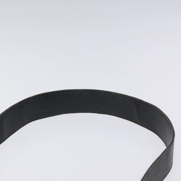 GUCCI Shoulder Bag Leather Black Silver 001 3315 Auth 115752