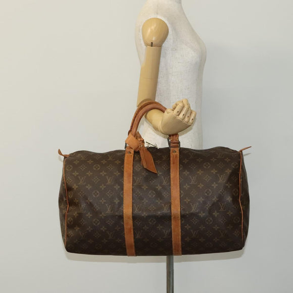 LOUIS VUITTON Monogram Keepall 50 Boston Bag M41426 LV Auth 115758