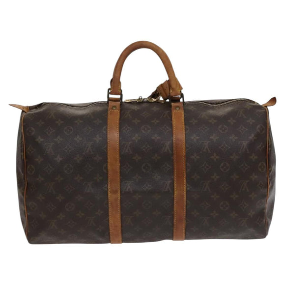 LOUIS VUITTON Monogram Keepall 50 Boston Bag M41426 LV Auth 115758