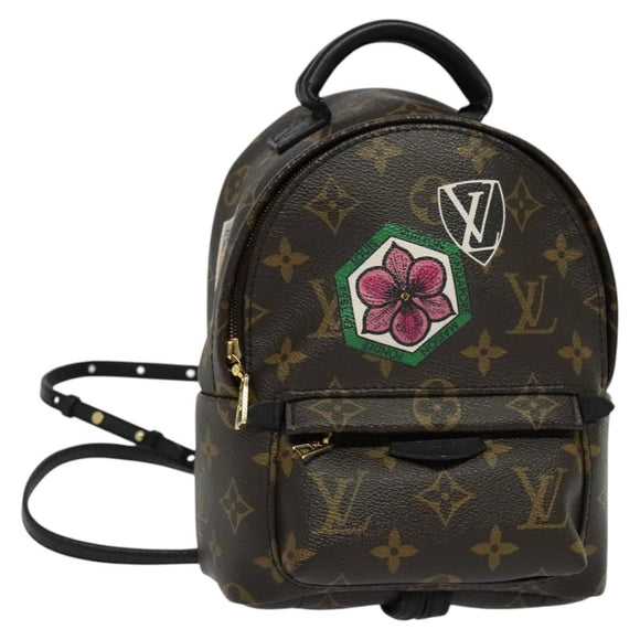 LOUIS VUITTON Monogram World Tour Palm Springs Shoulder Bag M42971 Auth 115814A