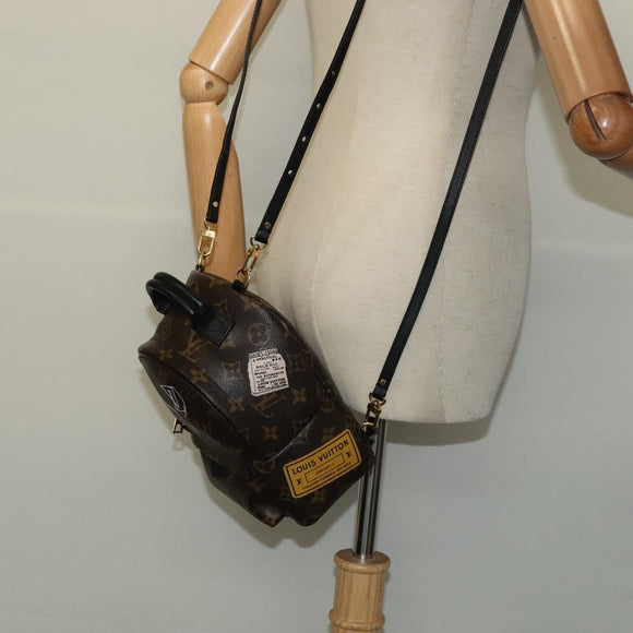 LOUIS VUITTON Monogram World Tour Palm Springs Shoulder Bag M42971 Auth 115814A