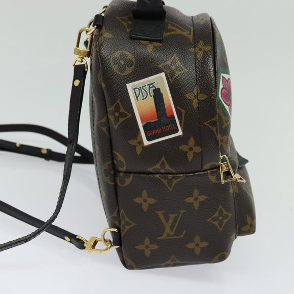 LOUIS VUITTON Monogram World Tour Palm Springs Shoulder Bag M42971 Auth 115814A