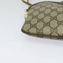 GUCCI GG Supreme Web Sherry Line Shoulder Bag PVC Beige 904 02 047 Auth 115823-14