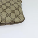 GUCCI GG Supreme Web Sherry Line Shoulder Bag PVC Beige 904 02 047 Auth 115823-15