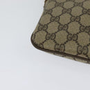 GUCCI GG Supreme Web Sherry Line Shoulder Bag PVC Beige 904 02 047 Auth 115823-16