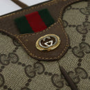 GUCCI GG Supreme Web Sherry Line Shoulder Bag PVC Beige 904 02 047 Auth 115823-18