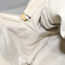 BURBERRY Nova Check Blue Label Hand Bag Canvas Leather Gold White Auth 115844-20