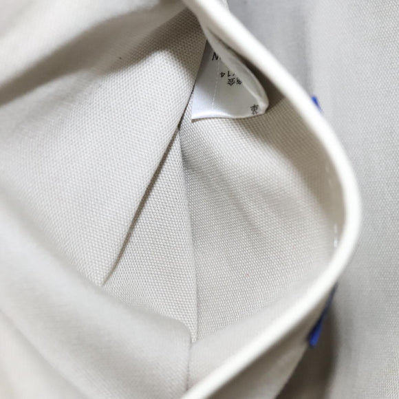 BURBERRY Nova Check Blue Label Hand Bag Canvas Leather Gold White Auth 115844