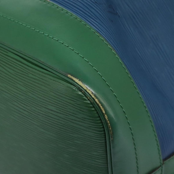 LOUIS VUITTON Epi Noe Shoulder Bag Bicolor Green Blue M44044 LV Auth 115857