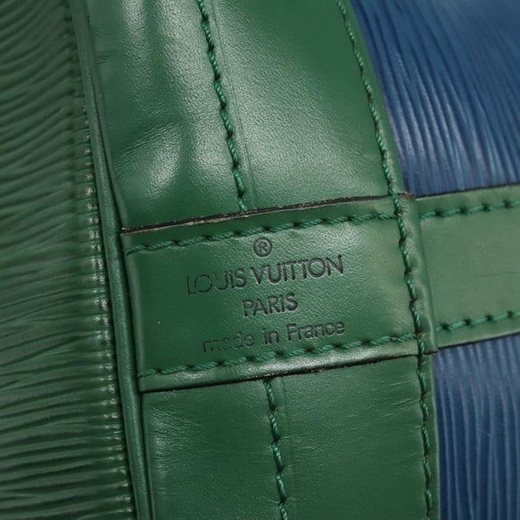 LOUIS VUITTON Epi Noe Shoulder Bag Bicolor Green Blue M44044 LV Auth 115857
