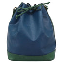 LOUIS VUITTON Epi Noe Shoulder Bag Bicolor Green Blue M44044 LV Auth 115857-13