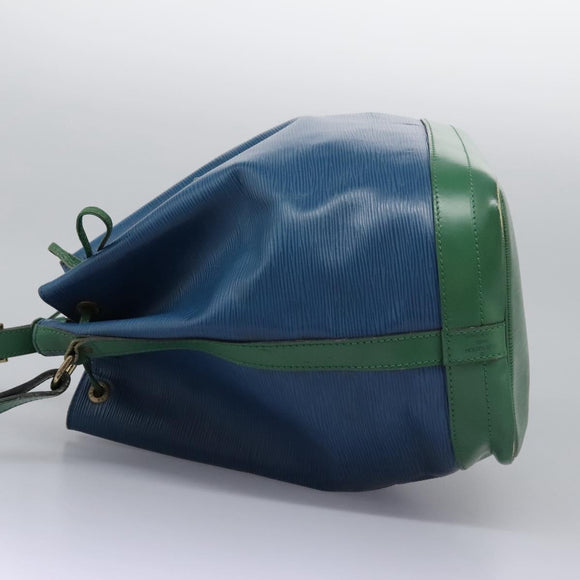 LOUIS VUITTON Epi Noe Shoulder Bag Bicolor Green Blue M44044 LV Auth 115857