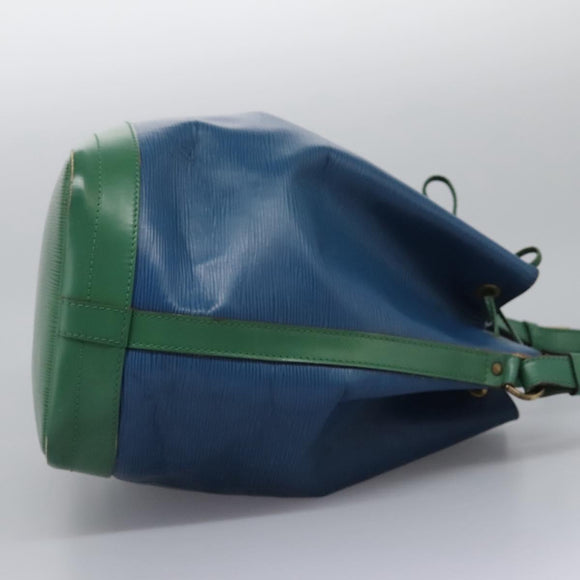 LOUIS VUITTON Epi Noe Shoulder Bag Bicolor Green Blue M44044 LV Auth 115857