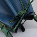 LOUIS VUITTON Epi Noe Shoulder Bag Bicolor Green Blue M44044 LV Auth 115857-6